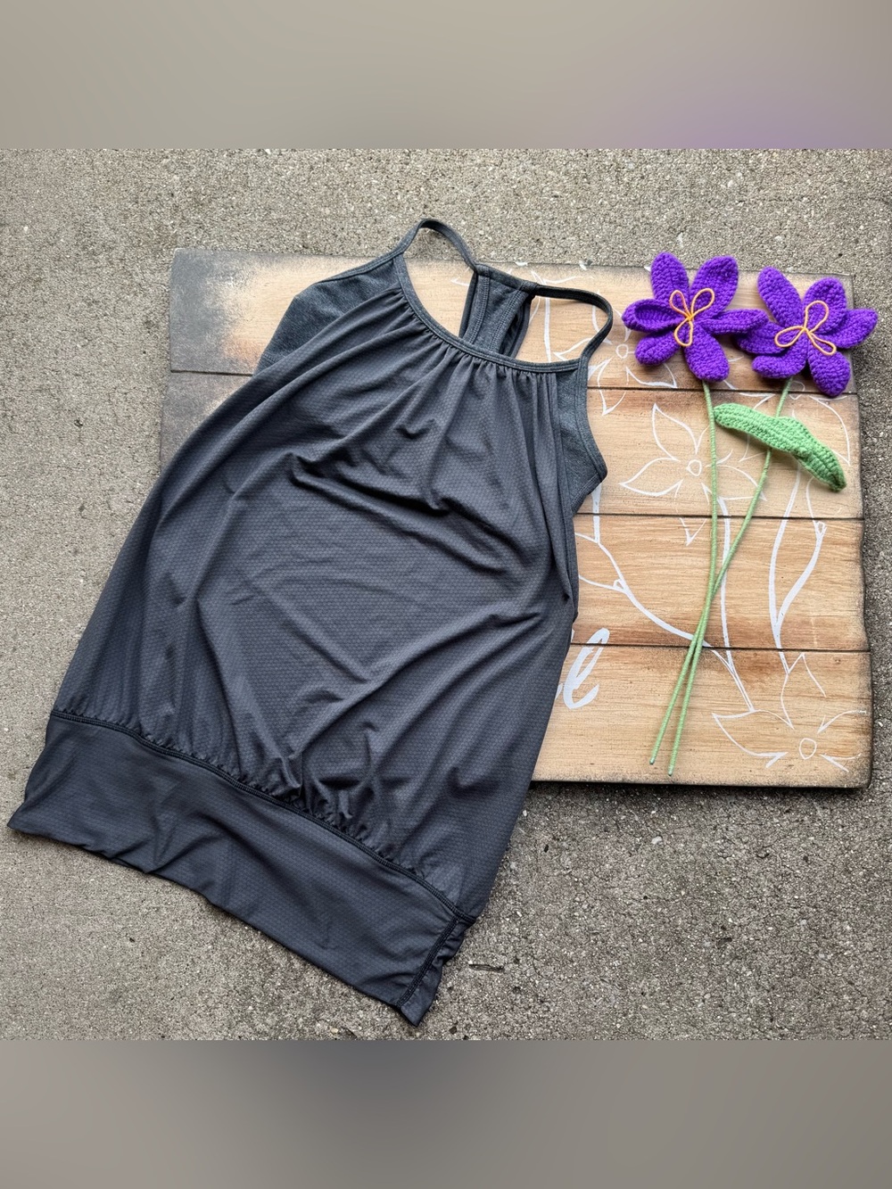 Lululemon Grey Athletic Tank Top Size 4